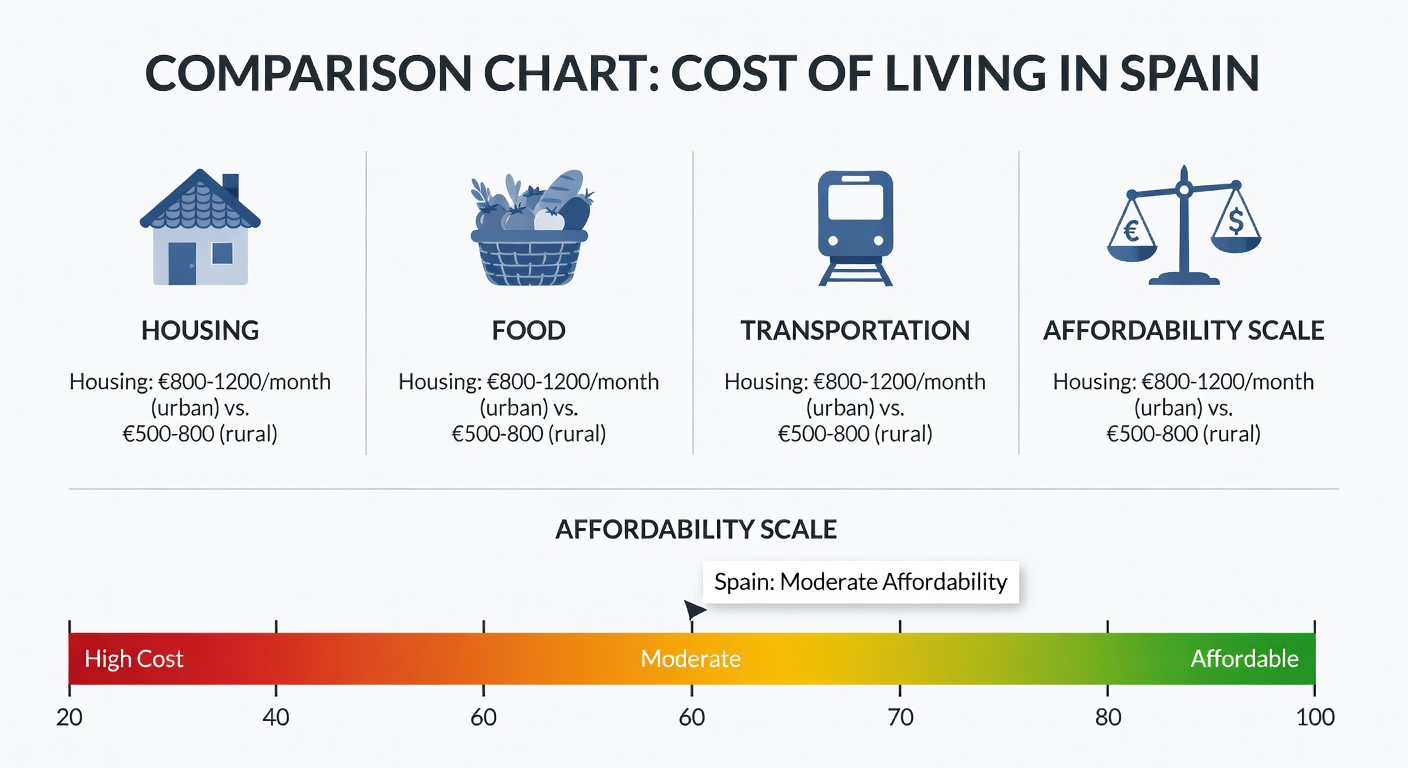 Coste de la vida en España: mercado, alimentación y gastos cotidianos